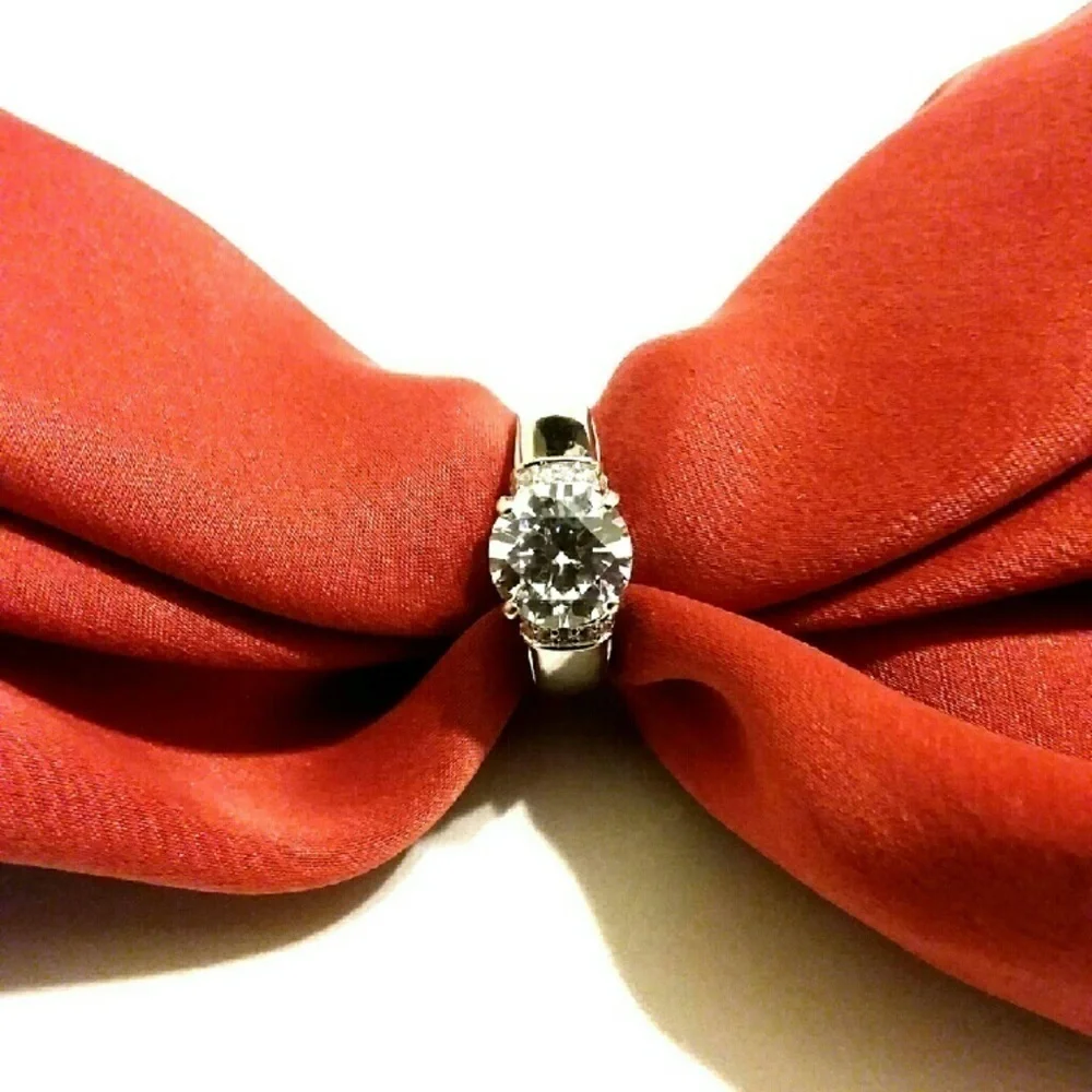 Genuine 925 Sterling Silver Engagement Ring​